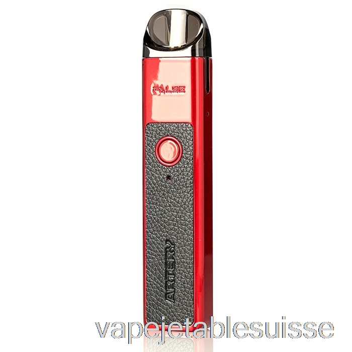 Vape Suisse Artère Vapor Pal Se 20w Système De Pods Cuir Rouge Et Noir